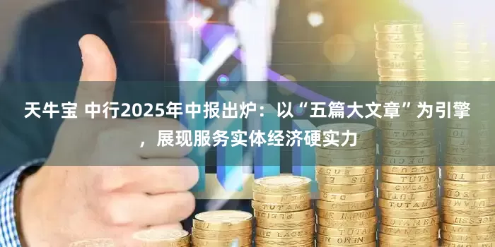 天牛宝 中行2025年中报出炉：以“五篇大文章”为引擎，展现服务实体经济硬实力